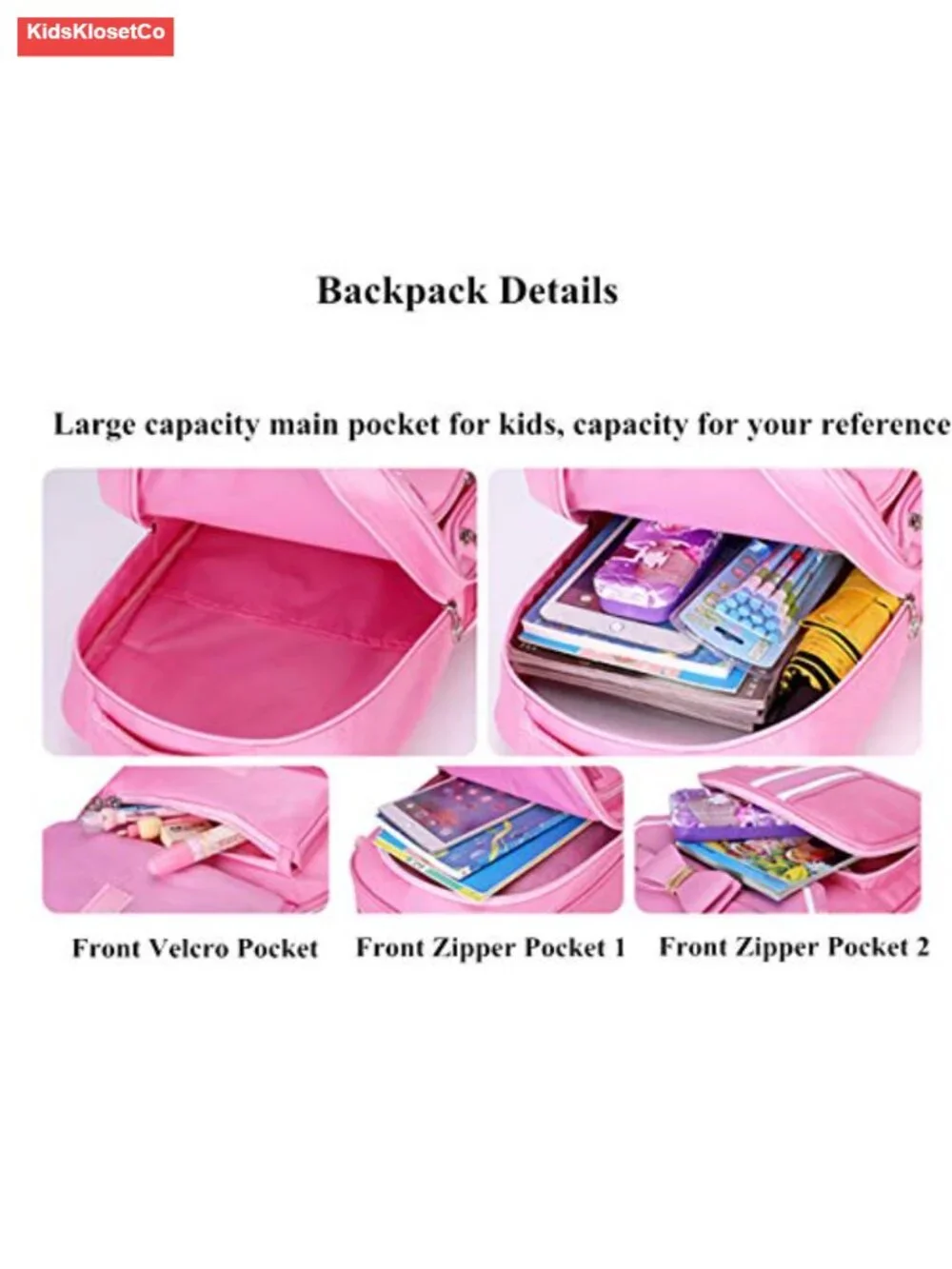 Kids Rolling Backpack with Wheels Cute Bowknot Carry-on for School Trolley